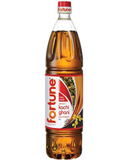 Fortune Kachi Ghani Pure Mustard Oil,1L 1L (Pet Bottle)